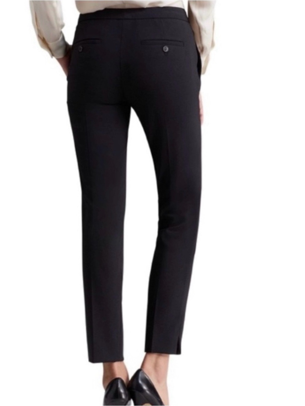 Theory Ibbey Tailor Ankle Pants Wool Blend Black
Size 6